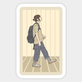 Backpack Walking Cloud Collection Sticker